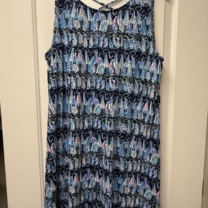 Lilly Pulitzer Blue and Pink Mini Dress